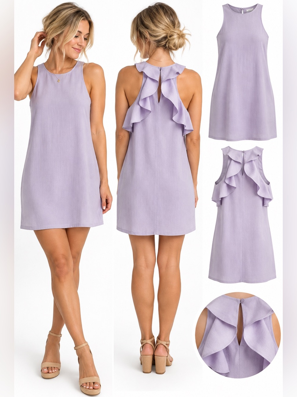 LOFT | Lilac Sleeveless A-Line Mini Dress